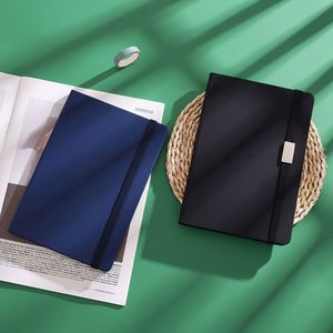 Promotion Personalised A5 Custom Leather Notebook Logo Printing Promotional Binding Elastic Strap Notebook for Business - Product Image 2