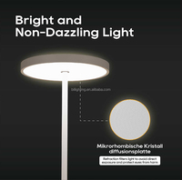 Lámpara de Pie LED Moderna para Sala de Lectura u Oficina, Lámpara de Pie Vertical Decorativa de Aluminio, Regulable, en Oferta