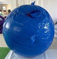 Costume de boule de bleuets gonflable bleu personnalisé, imperméable, facile à porter, jeu hilarant pour spectacle