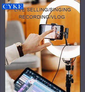 CYKE2.4gデュアルタイクリップカラーラペルマイクタイプCラベリアワイヤレスマイク<span class=keywords><strong>Android</strong></span>携帯電話VlogK11用 - Product Image 5