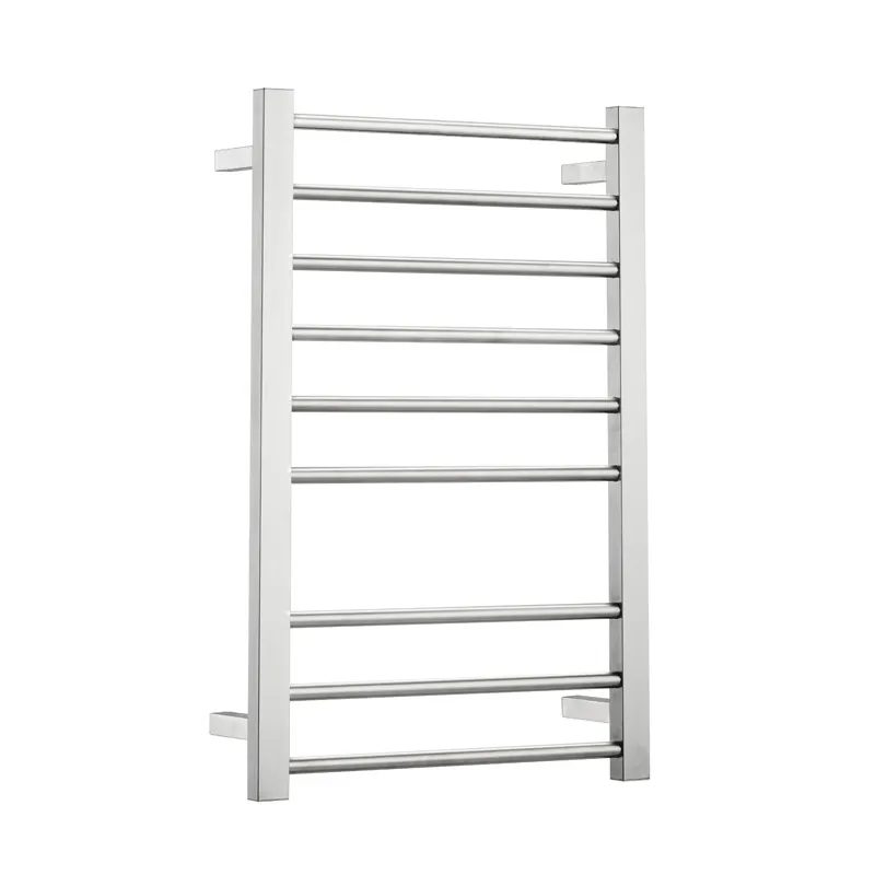 Wall mounted square tube 304 stainless steel towel warmer machine electric heated towel rack