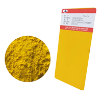 Peinture en poudre électrostatique polyester époxy lisse jaune brillant moyen RAL1023 pour produits métalliques, application par pulvérisation, intérieur/extérieur