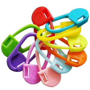 Wholesale 1000Pcs/Bag Mixed Color Plastic Knitting Tool Locking Stitch Markers Knitting Needle <b>Clip</b> <b>Hook</b> - Product Image 2
