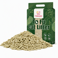 Litière pour chat biodégradable, à dissolution rapide, à agglomération forte, contrôle efficace des odeurs, respectueuse de l'environnement, à base d'amidon de soja naturel, de tofu, de qualité supérieure OEM