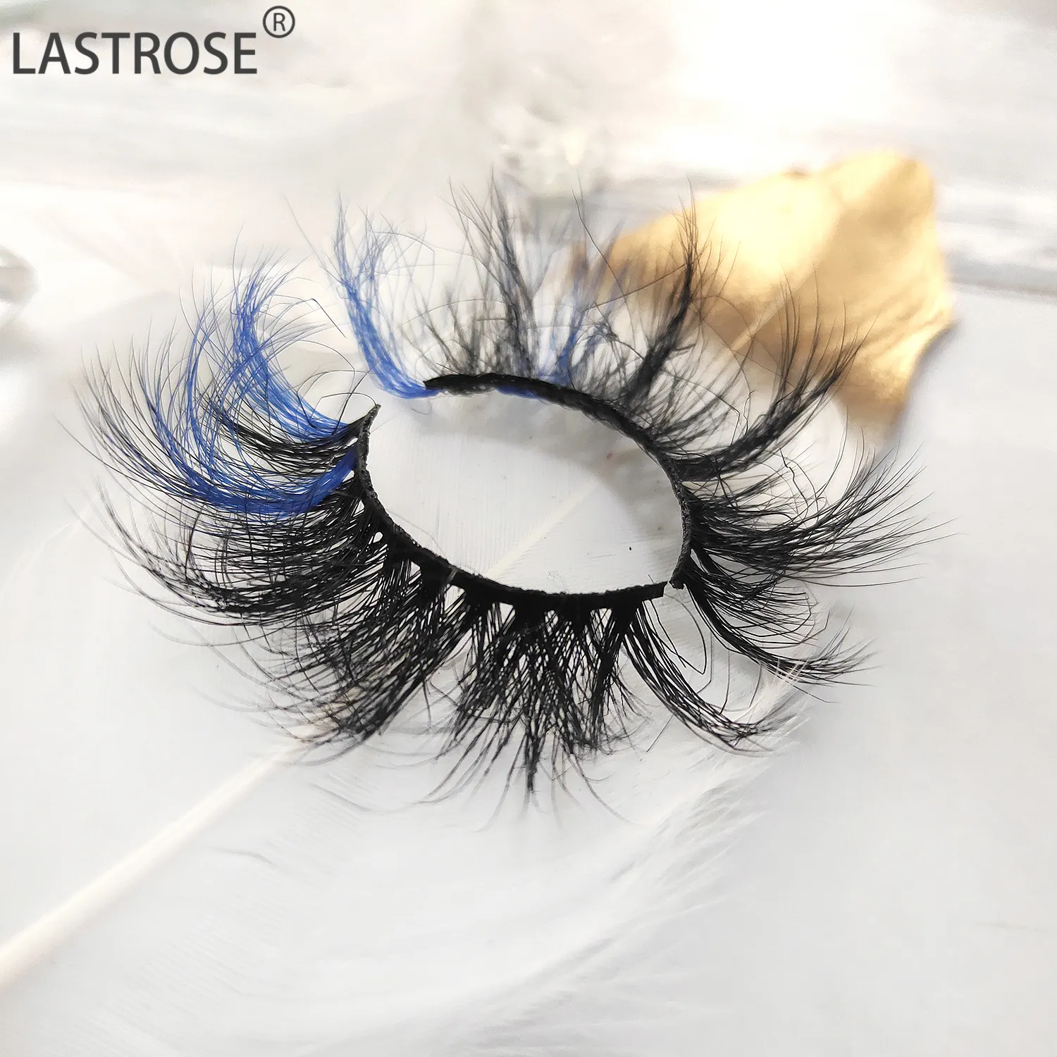 Wholesale full strips 25mm mink eye lashes with color  white   pink color at end of colorful eyelash  colored mink lashes vendor