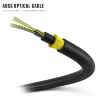 Câble à fibre optique aérien autoportant à tube lâche ADSS 24 fibres G.652D, longue portée 220 kV, IEC 60794-4-20 IEEE 1222