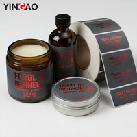 Autocollants personnalisés Yingao, dorure à chaud or rose, autocollants pour flacons cosmétiques noirs, étiquettes en papier vinyle imperméables à forte adhérence