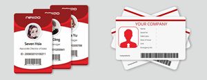 Carte d'identité professionnelle en plastique personnalisée avec nom, image et informations, carte RFID 125Khz /13.56Mhz pour la gestion des présences - Product Image 6
