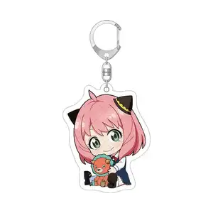 Acrylic Keychain Maker Custom Printing anime Key Chains of spy family for Gifts