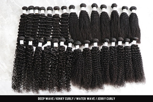 Lots de Cheveux Humains Vierges Bruts à Double Trame, Bouclés Birmans, en Gros, Extensions de Cheveux Alignées aux Cuticules pour Femmes Noires - Product Image 5
