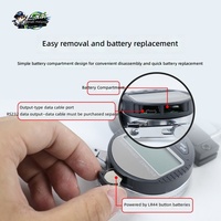 Jauge d'épaisseur numérique MoxB Membrane Little Helper, haute précision 0,001 mm, pour la protection de la peinture automobile, plastique, métal