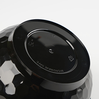 Paquet noir rond jetable de 36oz pour micro-ondes en PP pour soupes chaudes salades froides bol à soupe aux fruits avec couvercles