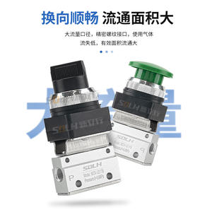 Vanne pneumatique à commande pneumatique à deux positions et à deux voies MOV-01-02, une entrée, une sortie, commande directionnelle mécanique, vannes de commande - Product Image 4