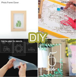 Plaques de feuille PS GPPS 4x8 pieds, transparentes, polies et pliables, pour la fabrication de cadres <span class=keywords><strong>photo</strong></span> DIY <span class=keywords><strong>en</strong></span> <span class=keywords><strong>verre</strong></span> organique - Product Image 3