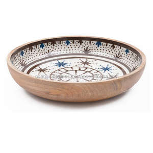 Bol en bois de forme personnalisé, de haute qualité, en résine, divers coloris - Product Image 6