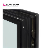 Ventanas Abatibles de Aluminio Ultra Delgadas, Resistentes y de Larga Duración con Rotura de Puente Térmico, Opción de Colgado para Sala de Estar y Baño, Insonorizadas