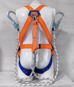 Ceinture de sécurité en polyester à cinq points de haute qualité - Harnais complet avec capacité de 300 kg, matériel durable pour usage industriel - Product Image 4
