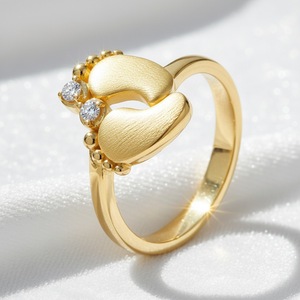Anillo de pie pequeño unisex de plata de ley S925 con moissanita redonda cepillada estilo europeo-americano, engaste de púas, transfronterizo, nacional - Product Image 3