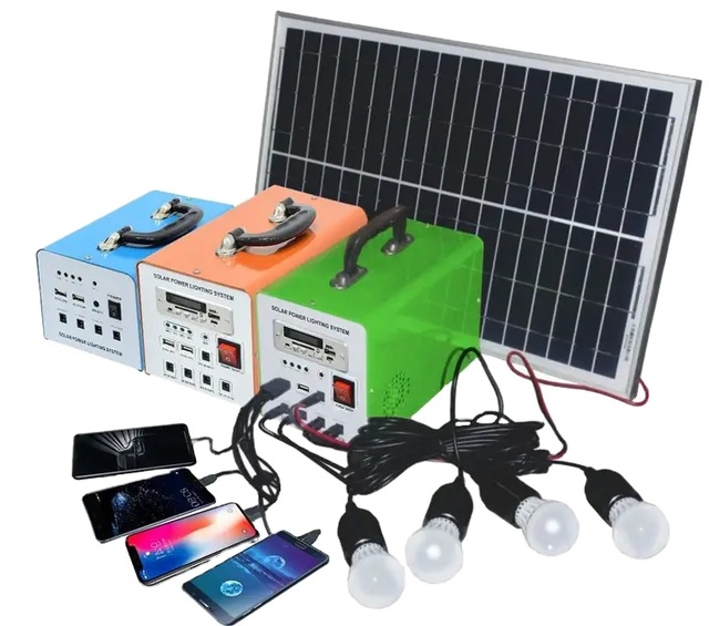 10 w 30w Portable Home Mp3 Lighting Solar System