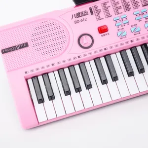 Groothandel piano 100 toetsen-Roze Speelgoed Muziekinstrument Kids Elektronische Piano 61 Toetsen Elektronische Orgel Synthesizer En Teclados Musical Voor Kinderen