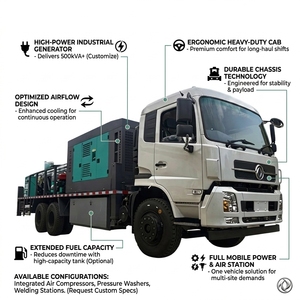 รถบรรทุกติดตั้งแท่นขุดเจาะน้ำดีเซล 300ม.-600ม. ระบบไฮดรอลิก DTH พร้อมเกียร์บ็อกซ์และปั๊มสำหรับบ่อน้ำลึก - Product Image 4