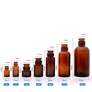 5Ml 10Ml 15Ml 1Oz 30Ml 60Ml 125Ml Hổ Phách Thủy Tinh Rộng Miệng Chai Thủy Tinh Chuông Miệng Cho Nước Hoa Với Nắp Nhựa Chống Rò Rỉ - Product Image 6