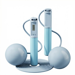Corde à <span class=keywords><strong>sauter</strong></span> numérique avec écran LCD et logo personnalisé, fournie directement par le fabricant, pour la vente en gros d'équipements de gym et d'entraînement - Product Image 1
