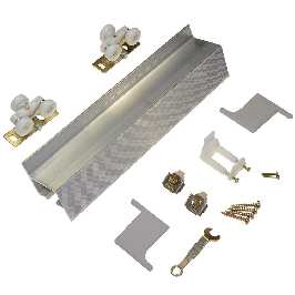 Prix de gros Ventes directes d'usine Kits de quincaillerie pour portes coulissantes cachées pour système de portes coulissantes Kits de portes escamotables - Product Image 4
