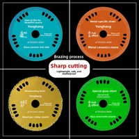 Disque de coupe miniature JOWIN en carbure de silicium, 3 pouces (75 mm), trou intérieur 10 mm, revêtement CrN, pour le nettoyage des joints de carrelage et du verre