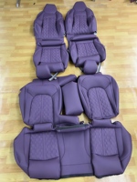 Accessoire automobile, sièges sport RS6 RS7, sièges baquet en fibre de carbone, sièges sport de course, cuir personnalisé pour Audi A3 A4 A5 A6 A7 A8 Q3 Q5 Q7