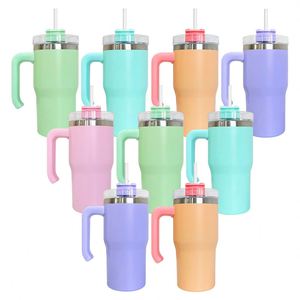 Coffee 20Oz Tumbler Travel Mug Candy Color Kids Water <b>Bottle</b> With Handle for Dye Sublimation Heat Press - Product Image 1