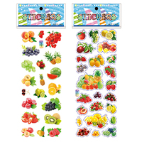 Werksgroßhandel pvc-obst-aufkleber teenager und kinder notebook wasserflasche koffer skateboard-aufkleber
