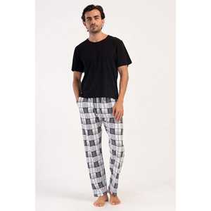 Pyjama Homme à Poches (Bas de Pyjama) – Tenue Décontractée d'Intérieur en Coton Tricoté, Manches Courtes, Taille XL pour l'Été, Personnalisable - Product Image 4