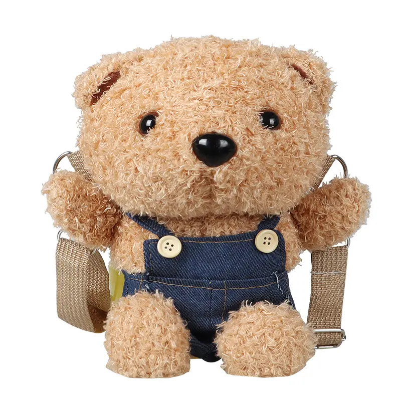 2022 Wholesale School Bag Children Plush Teddy Bear Toys Bags Cute Soft Stuffed Teddy Bear Backpack For Girls