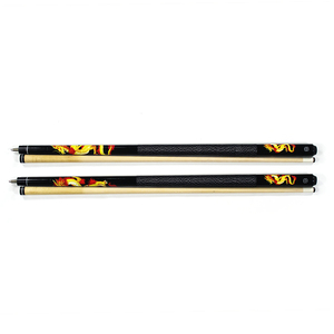 Taco de billar con junta de 1/2, de madera de arce, con empuñadura de alambre de nailon pintado y punta de cuero de vaca de 13 mm, 57 pulgadas, precio mayorista - Product Image 4