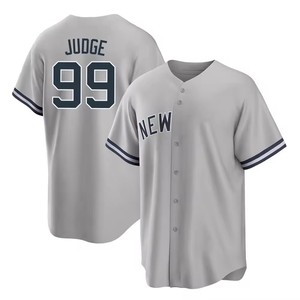 Camisetas Bordadas con <span class=keywords><strong>el</strong></span> Logotipo de los New York Yankees 2025 para Hombre, Número 99 de Aaron Judge, Número 2 de Jeter, Número 27 de Giancarlo Stanton - Product Image 2