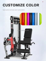 Machine de musculation DZ2012 à usage commercial et domestique, machine d'exercice des jambes, entraînement de force, machine d'extension des jambes assise à charge par poulies