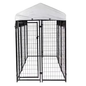 大型屋外ヘビーデューティーワイヤーメッシュ犬ケージ犬小屋裏庭犬用プレイペン防水トップとサンシェード付き - Product Image 4