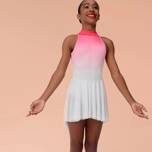 Vestido de baile de gasa Ombre Rosa Rae, ropa de actuación de salón de baile contemporáneo lírico para niños, disfraz estampado de <span class=keywords><strong>Boutique</strong></span> de escenario - Product Image 1