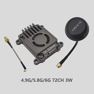 Módulo Transmisor de Video de Banda Triple de 72 Canales y 3W, 4.9-6GHz, Conmutable, con Antena SMA para Drones FPV y UAV - Product Image 4