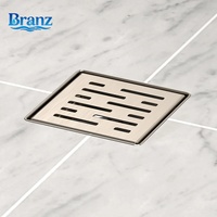 Siphon de douche carré linéaire de 4, 5, 6 pouces en acier inoxydable 304, anti-odeur, grande capacité, finition brossée, pour salle de bain, hôtel, maison