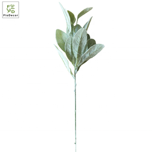 37cm vegetación artificial hojas blancas tallo de plástico franela <span class=keywords><strong>Senecio</strong></span> Cineraria oreja de cordero boda ramo de novia Decoración - Product Image 5