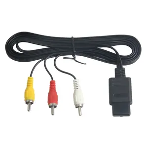 用于SNES/N64/Gamecube 6ft RCA AV复合电缆适配器的1.8M AV音频视频电缆电缆适配器
