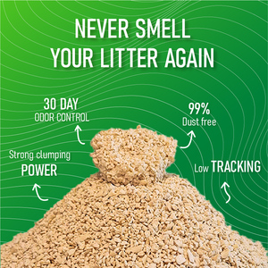 Umweltfreundliche Biologisch Abbaubare Katzenstreu 99% Staubfrei Stark Klumpend Geruchskontrollierend Mais-Katzenstreu Leicht zu Schöpfen Spülbar - Product Image 2