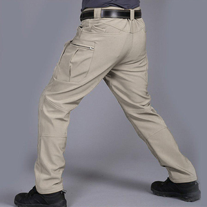 <span class=keywords><strong>Pantaloni</strong></span> Cargo da trekking invernali pesanti da uomo con fodera in pile idrorepellente antivento caldi <span class=keywords><strong>pantaloni</strong></span> tattici da esterno - Product Image 3