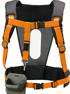 AISENIN Universal Harness Vertebrae <strong>Pruners</strong> Hedge Trimmers Pole Orange Black Model 00 33.5x7.4x50.4cm 1 Year Warranty - Product Image 3