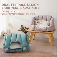 Coussin pour chat automne-hiver, coussin pour animaux de compagnie super doux, rembourrage en coton PP amovible, lit pour chat et chien, niche portable universelle pour animaux de compagnie, fournitures pour animaux de compagnie