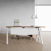 Ensemble de mobilier de bureau moderne et contemporain Table d'ordinateur en bois pour PDG Bureau de direction