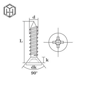 Gran oferta, precio de fábrica, DIN7505, <span class=keywords><strong>tornillo</strong></span> de tablero de fibra MDF, tornillos avellanados dobles, tornillos <span class=keywords><strong>Spax</strong></span>, <span class=keywords><strong>tornillo</strong></span> de <span class=keywords><strong>madera</strong></span> de aglomerado Pozi Drive - Product Image 3