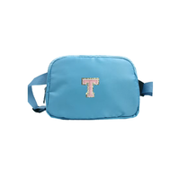 Sac de poitrine réglable en nylon, sac de taille, couleur unie, mode, sport, bandoulière, fermeture éclair, grande capacité, portable